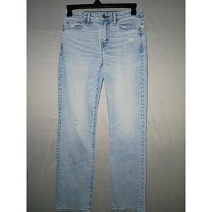 American Eagle Jeans Mens 30x32 Blue Original Bootcut AirFlex+ Distressed Denim